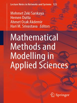 cover image of Mathematical Methods and Modelling in Applied Sciences